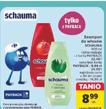 Carrefour Szampon do włosów ziołowy Schauma 7 Herbs oferta