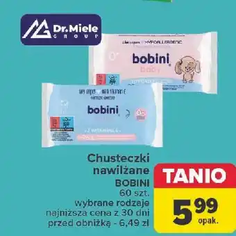 Carrefour Chusteczki wilgotne z witaminą e Bobini Baby oferta