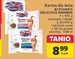Carrefour Karma dla kota łosoś i pstrąg Butcher's Delicious Dinners oferta