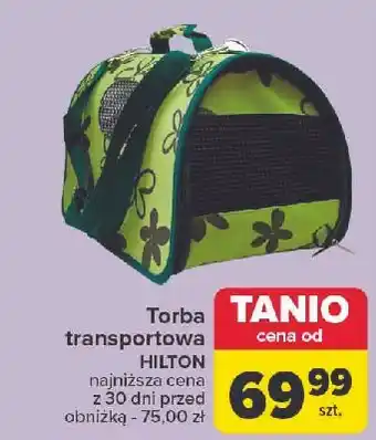 Carrefour Torba do transportu zwierząt Hilton oferta
