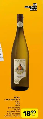 Carrefour Wino Liebfraumilch Brown oferta