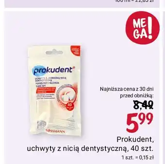 Rossmann Uchwyty z jedwabną nicią dentystyczną Prokudent Med oferta