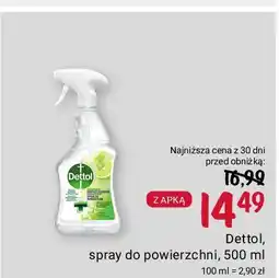 Rossmann Spray do powierzchni antybakteryjny o zapachu limonki z miętą Dettol oferta