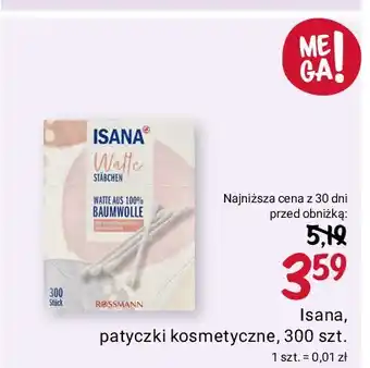 Rossmann Patyczki kosmetyczne Isana oferta