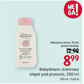 Rossmann Olejek dla mam do ciała przeciw rozstępom Babydream oferta