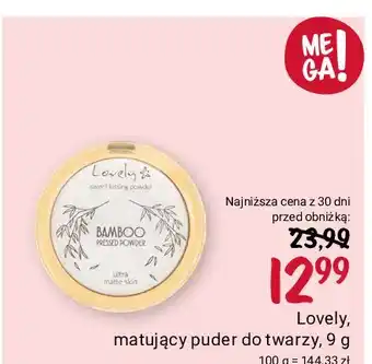Rossmann Puder bambusowy matujący Lovely Bamboo oferta