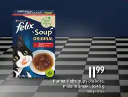 Rossmann Karma dla kota wołowina kurczak jagnięcina Purina Felix Soup Original oferta
