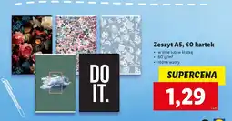 Lidl Zeszyt a5 60 kartek linia oferta