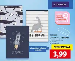 Lidl Zeszyt a4/32 k. kratka Top-2000 oferta
