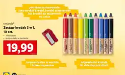 Lidl Kredki 3w1 Crelando oferta