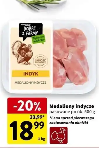 Intermarche Medaliony z indyka Intermarche Dobre Z Farmy oferta