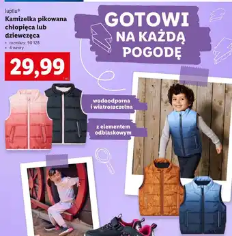 Lidl Kamizelka chłopięca pikowana 98-128 Lupilu oferta