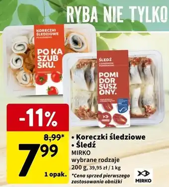 Intermarche Śledź z suszonymi pomidorami Mirko oferta