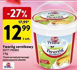Intermarche Twaróg sernikowy Zott Primo oferta