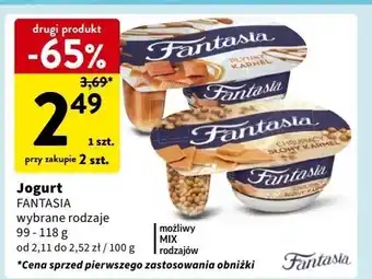 Intermarche Jogurt płynny karmel Danone Fantasia oferta