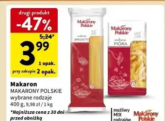 Intermarche Makaron pióra Makarony Polskie oferta