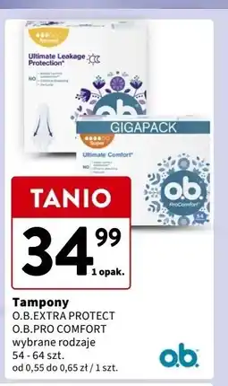 Intermarche Tampony super O.b. Procomfort oferta