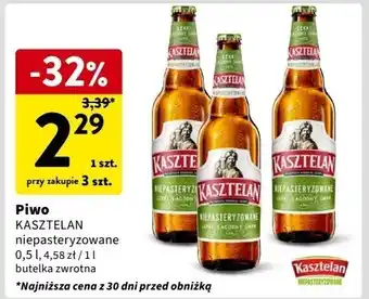 Intermarche Piwo Kasztelan Niepasteryzowane oferta