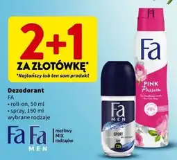 Intermarche Dezodorant sporty fresh Fa Men Sport oferta