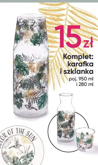 Pepco Karafka 950 ml + szklanka 280 oferta