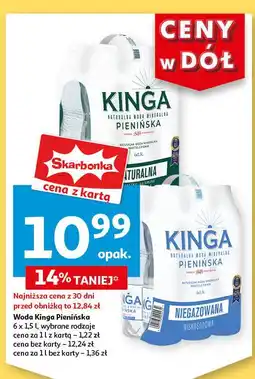 Auchan Woda niegazowana Kinga Pienińska oferta