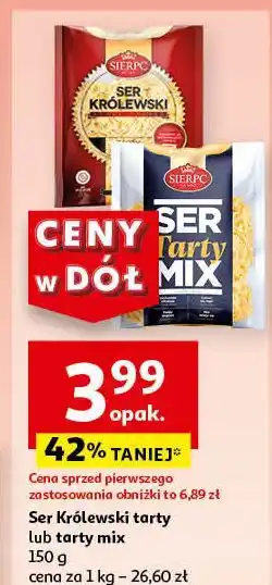 Auchan Ser żółty tarty mix Sierpc oferta