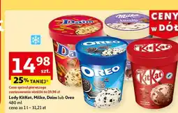 Auchan Lody z kawałkami ciastek Oreo Ice Cream oferta