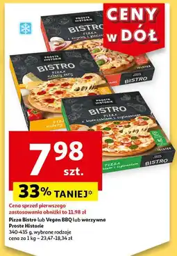 Auchan Pizza z kurczakiem i szpinakiem Iglotex Proste Historie Bistro oferta