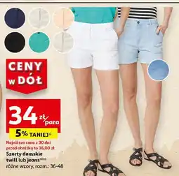 Auchan Szorty damskie 36-48 oferta
