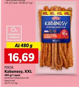 Lidl Kabanosy drobiowe z mięsem wieprzowym Pikok oferta