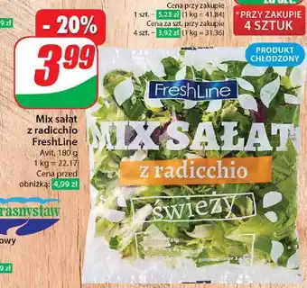 Dino Mix sałat z radicchio Freshline oferta