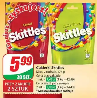 Dino Cukierki fruits Skittles oferta