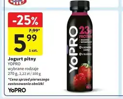 Intermarche Jogurt truskawka-malina Danone yopro oferta