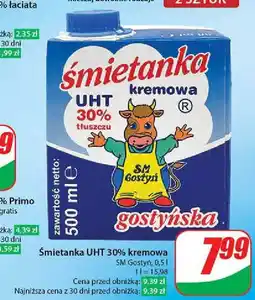 Dino Śmietanka kremowa 30 % Gostyń oferta