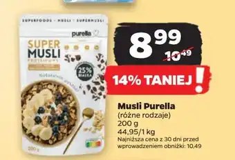 Netto Musli proteinowe Purella super musli Purella food oferta