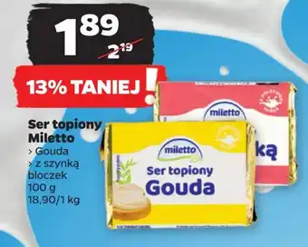 Netto Ser topiony z szynką Miletto oferta