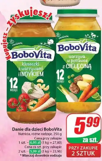 Dino Kluseczki z warzywami i indykiem Bobovita oferta