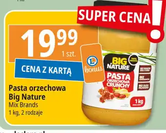 E.Leclerc Pasta orzechowa crunchy Big nature oferta