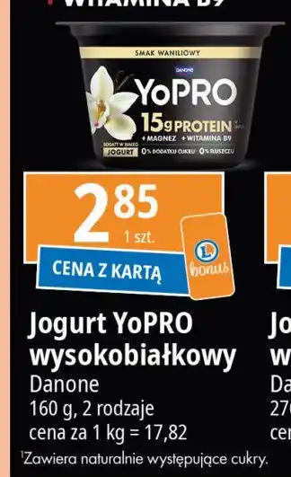 E.Leclerc Jogurt proteinowy straciatella Danone yopro oferta