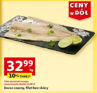 Auchan Dorsz czarny filet bez skóry oferta