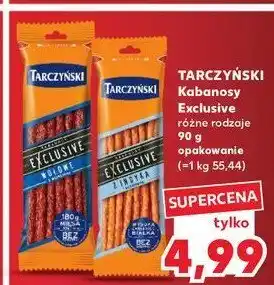 Kaufland Kabanos z indyka Tarczyński kabanos exclusive oferta