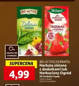 Lidl Herbata truskawka z poziomką Herbapol herbaciany ogród oferta