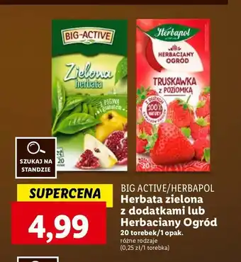Lidl Herbata truskawka z poziomką Herbapol herbaciany ogród oferta