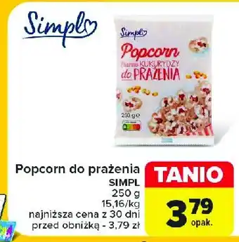 Carrefour Popcorn ziarno do prażenia Simpl oferta