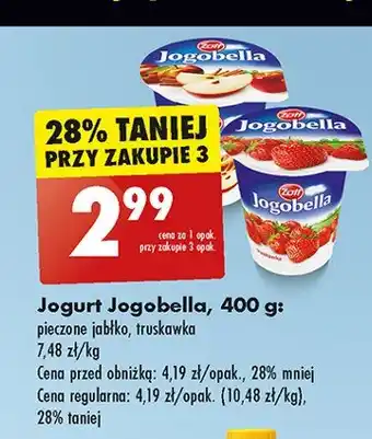 Biedronka Jogurt pieczone jabłko Zott jogobella oferta