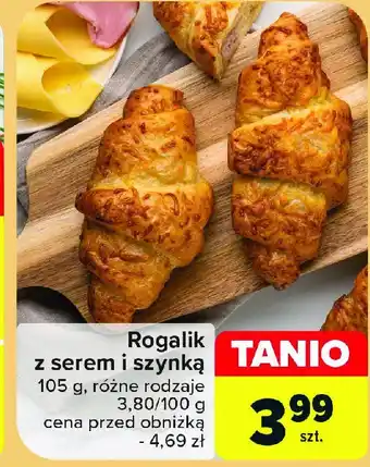 Carrefour Market Rogalik z serem i szynką oferta