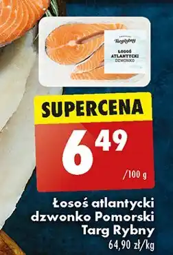 Biedronka Łosoś atlantycki dzownko Pomorski targ rybny oferta