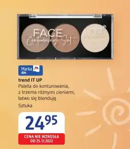 dm drogerie markt trend IT UP Paleta do konturowania, z trzema różnymi cieniami, łatwo się blenduję oferta