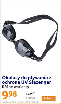 Action Okulary do pływania z ochroną UV Slazenger oferta