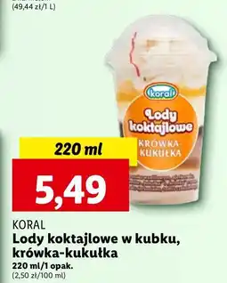 Lidl Lody krówka-kukułka Koral Koktajlowe oferta